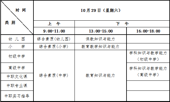 河南教资考试时间2022年下半年